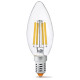 Светодиодная филаментная лампа Videx Filament C37F E14 6Вт 3000K (VL-C37F-06143)