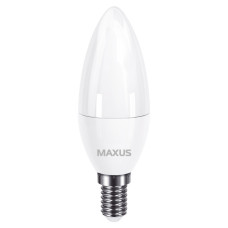 Светодиодная лампа свеча Maxus C37 7Вт 4100K 220В E14 (1-LED-734)