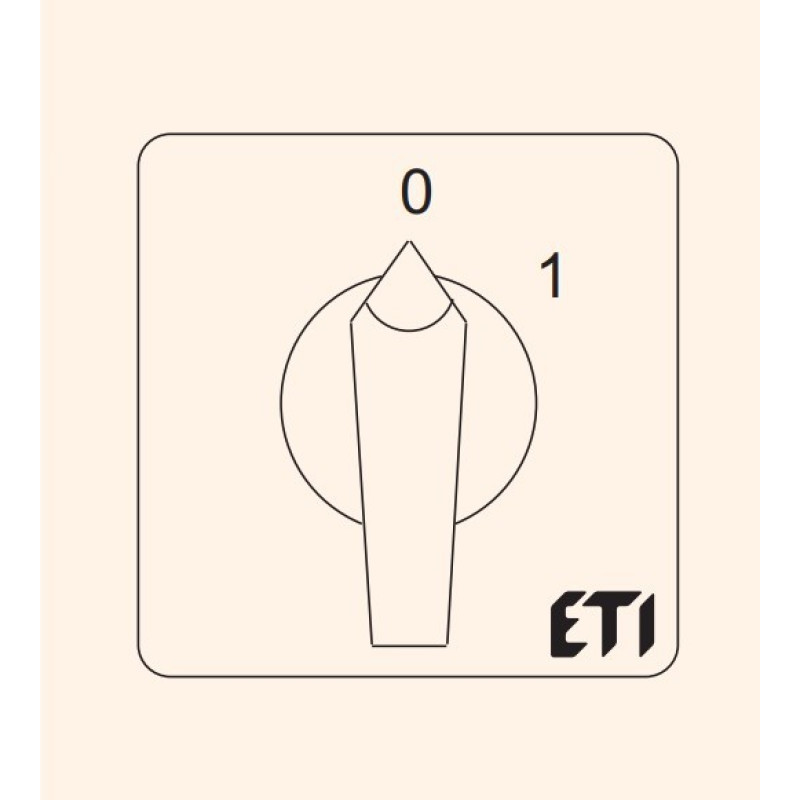 Кулачковий перемикач ETI 004773030 CS 80 92 U (4p "0-1" 80A)