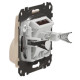 Накладка для вывода кабеля Schneider Electric Sedna Design & Elements бежевая SDD112903