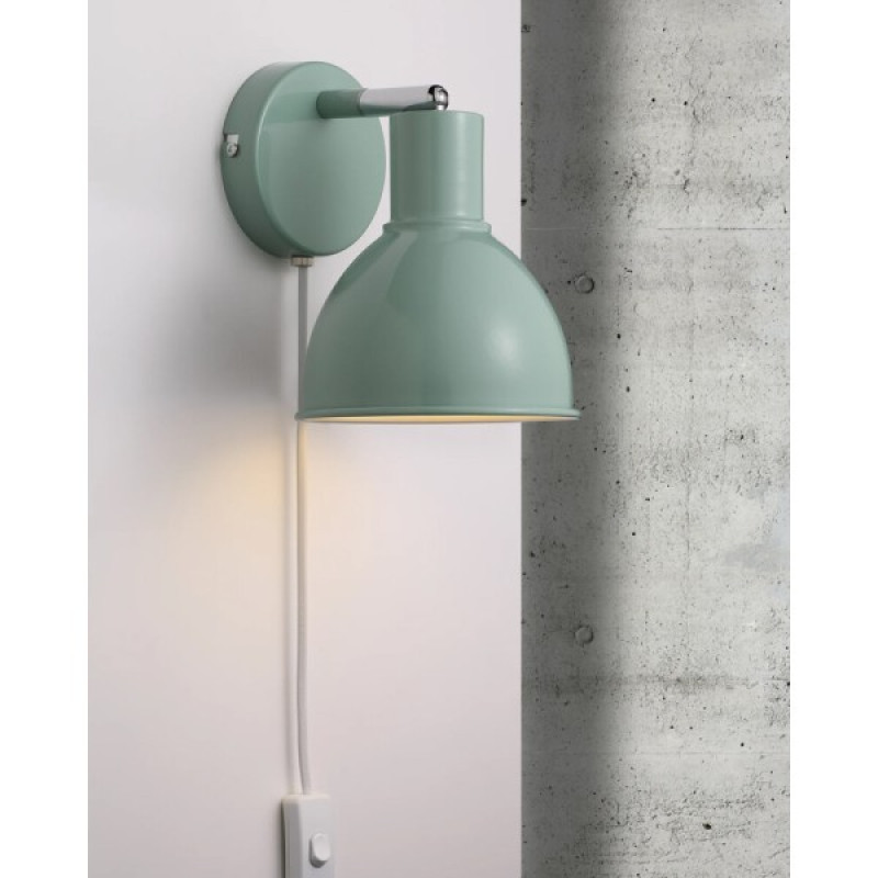 Бра, настенный светильник Nordlux 45841023 Pop E27 1x18W IP20 зеленый