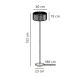 Торшер Nordlux 2612284003 Vivienne E27 1x15W IP20 чорний