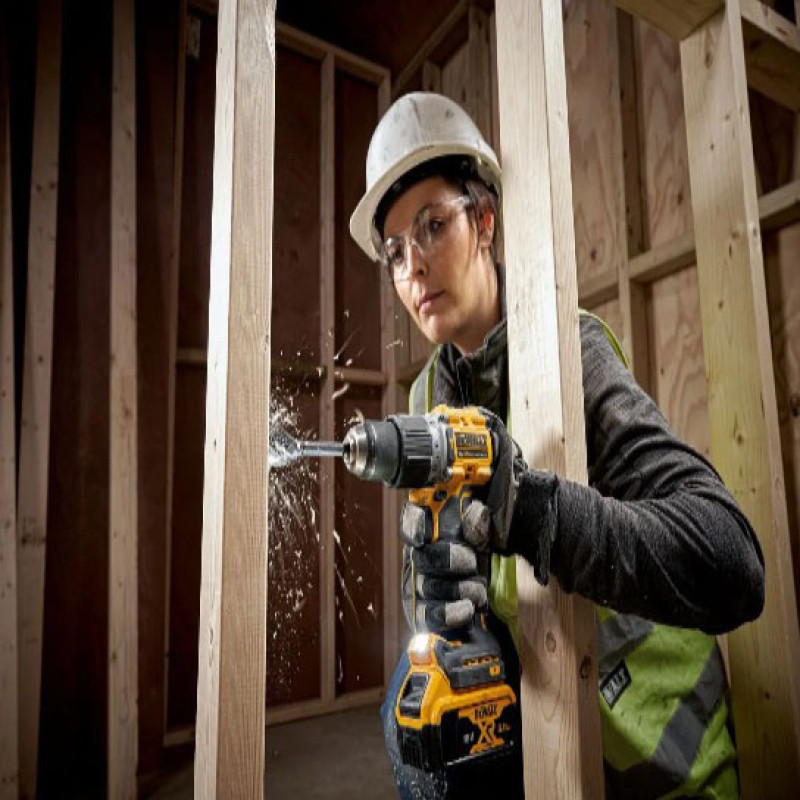 Ударний дриль-шурупокрут безщітковий DeWALT DCD805P2T XR Li-Ion 18В 5Аг 90Нм патрон 13мм