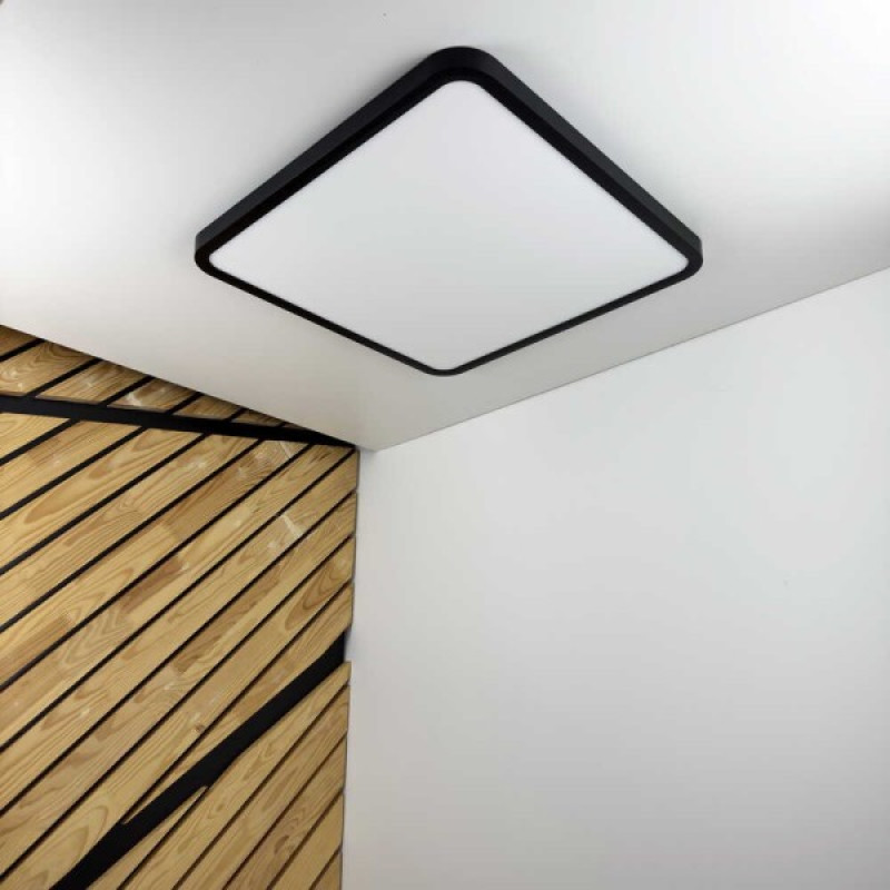 Светильник LED MILLENNIUM 50W 5000K квадрат черный Violux ( 352244 )