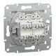 Компьютерная розетка RJ45 двойная UTP cat.5e Schneider Electric Asfora без рамки белая (EPH4470121)