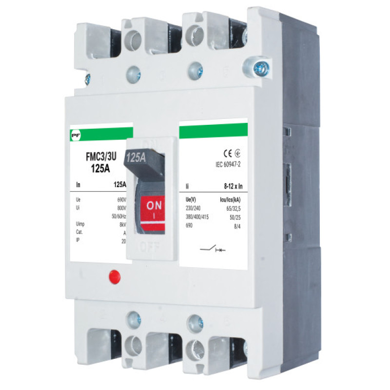 Корпусный автоматический выключатель Promfactor FMC3/3U 3P 125A 50кА 8-12In (FMC33U0125)