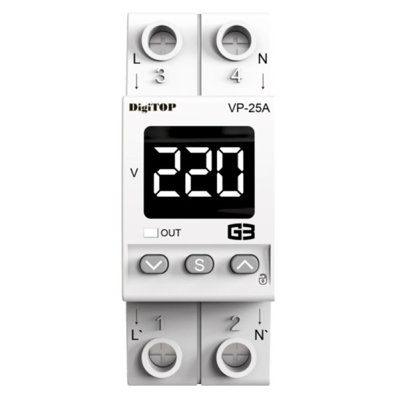 Реле напруги DigiTOP VP-25A M2W