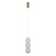 Підвісний світильник, люстра Italux PND-34362-3V-HBR-OPAL Ganti LED 3x8W 3000K 865Lm IP20 золотий