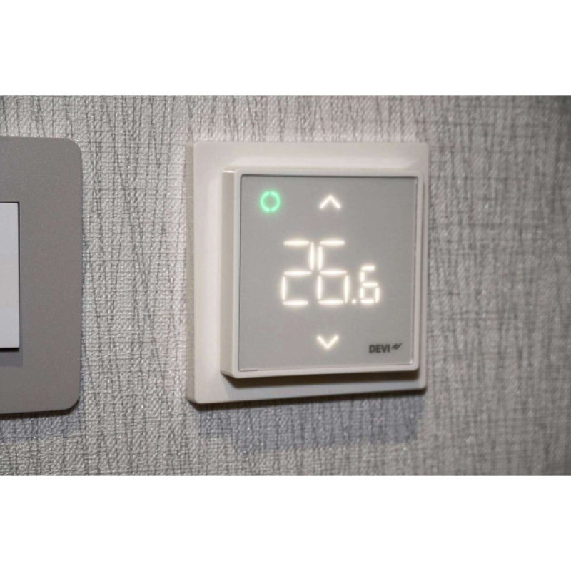 Терморегулятор Devi Smart (+5+45С) Wi-Fi 85х85мм 16A белый (140F1141)