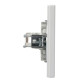 Розетка компьютерная одинарная RJ45 кат.6 UTP белая Asfora, EPH4700121