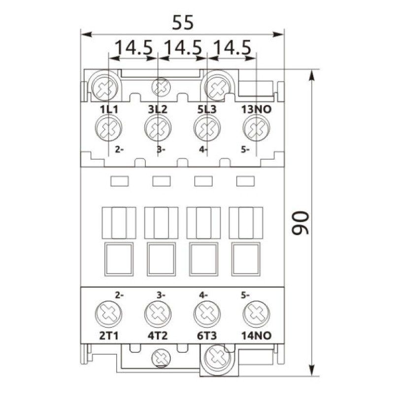 Магнитный пускатель Promfactor FC-3/32А 1NO AC400В (FC30032400)