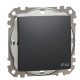 Одноклавишный переключатель Schneider Electric Sedna Design & Elements с крышкой IP44 черный SDD214106