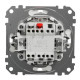 Одноклавишный переключатель Schneider Electric Sedna Design & Elements с крышкой IP44 черный SDD214106