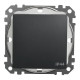 Одноклавишный переключатель Schneider Electric Sedna Design & Elements с крышкой IP44 черный SDD214106