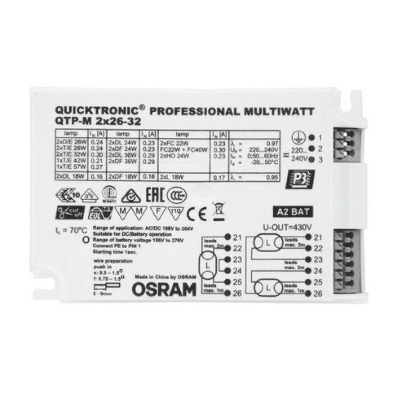 Епра Osram QT-M 2X26-42/220-240 S VS20