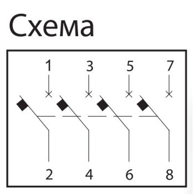 Чотирьохполюсний автомат SEZ 64 C 10А 4P (PR64C10А)