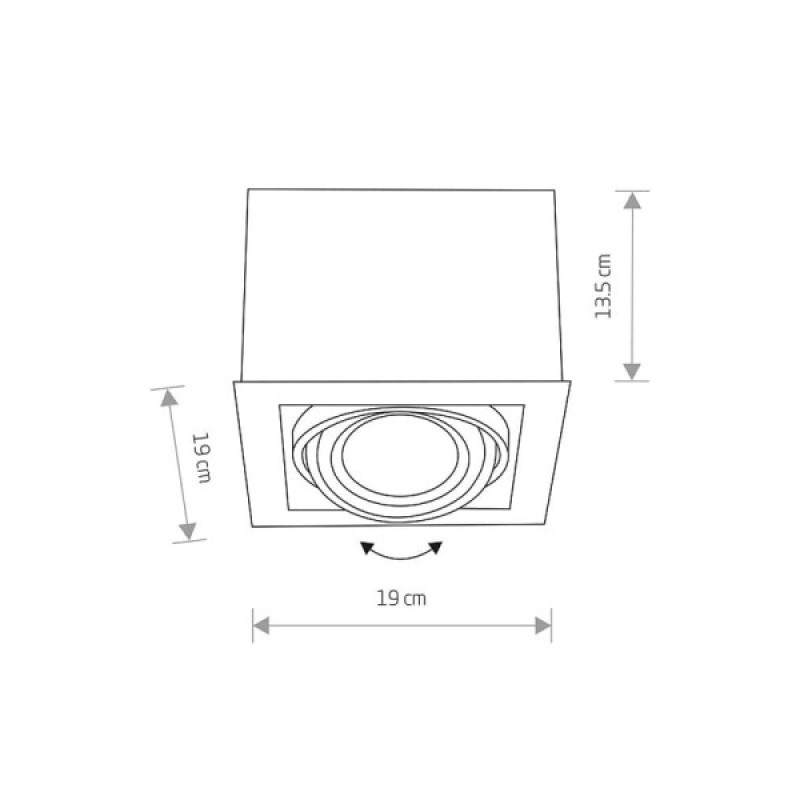 Точковий світильник Nowodvorski 9497 Box GU10, ES111 1x15W IP20 Білий