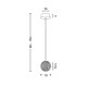 Подвесной светильник, люстра Azzardo AZ6015 Edem LED 1x4.2W 3000K 336Lm IP20 черный