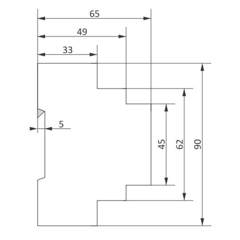 Ограничитель мощности F&F OM-630 3х(50-450)В 2х8А/5-50кВт