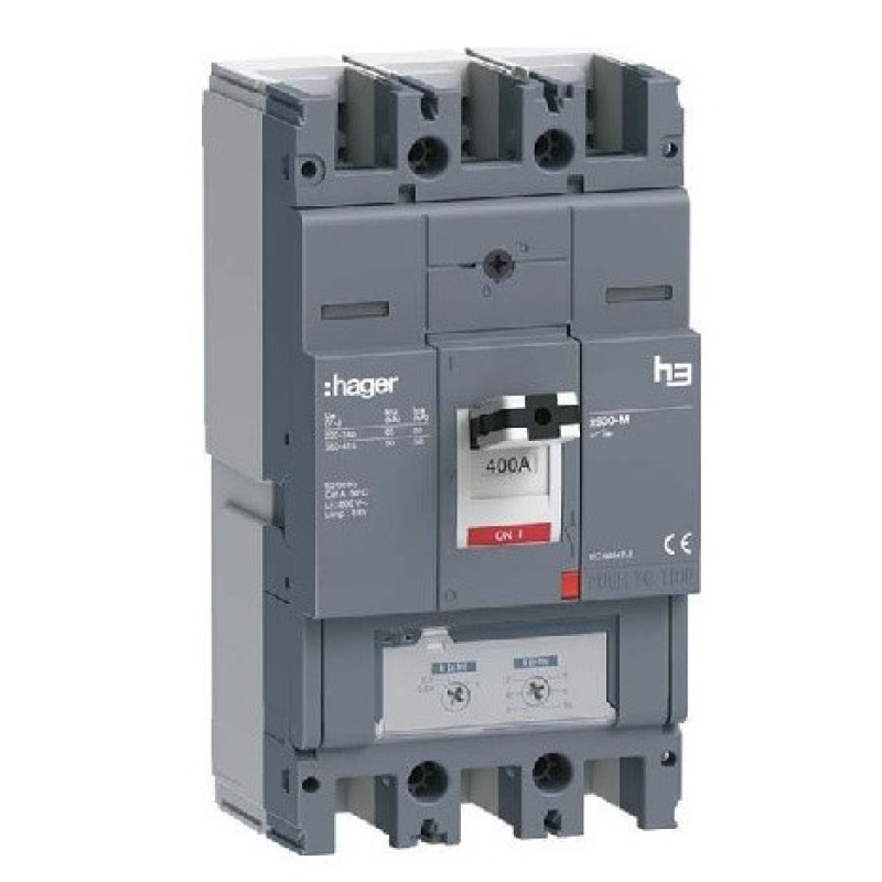 Автоматический выключатель Hager HMJ400DR TMx630 220/415В 50кА 3P
