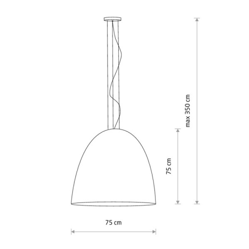 Підвісний світильник, люстра Nowodvorski 9026 Egg XL E27 7x25W IP20 чорний