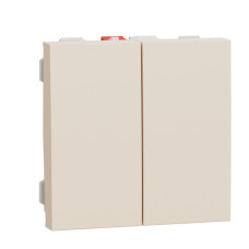 Кнопка выключателя Schneider Electric Unica New NU321144 10А 2м бежевая
