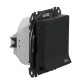 Розетка Schneider Electric Sedna Design & Elements с заземлением шторками и крышкой IP44 черная SDD214024
