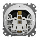 Розетка Schneider Electric Sedna Design & Elements с заземлением шторками и крышкой IP44 черная SDD214024