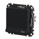 Розетка Schneider Electric Sedna Design & Elements с заземлением шторками и крышкой IP44 черная SDD214024