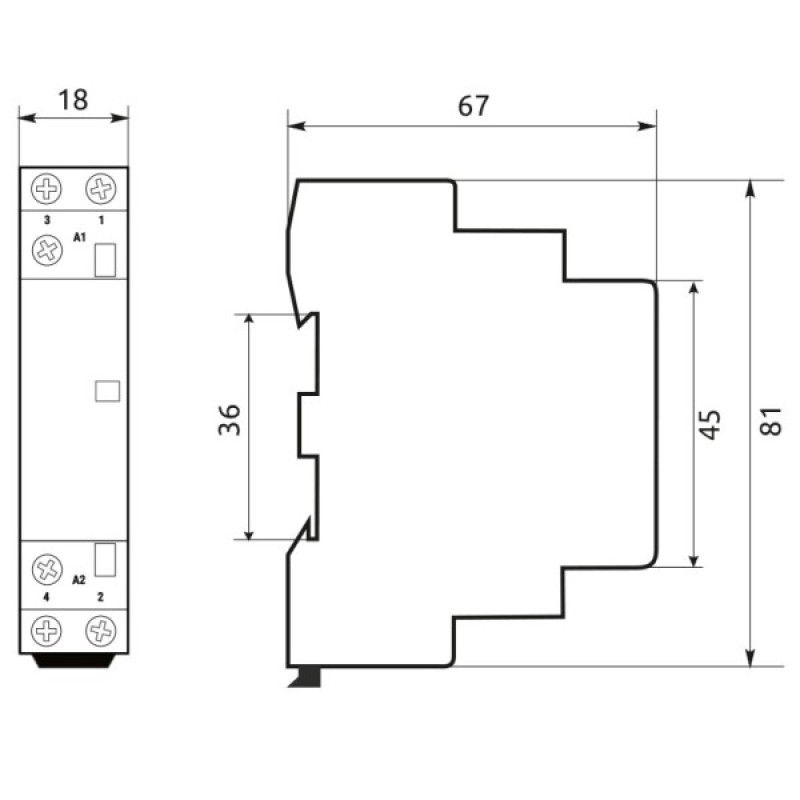 Контактор Promfactor MCF3 20A 2NC 230В (MCF32002230)