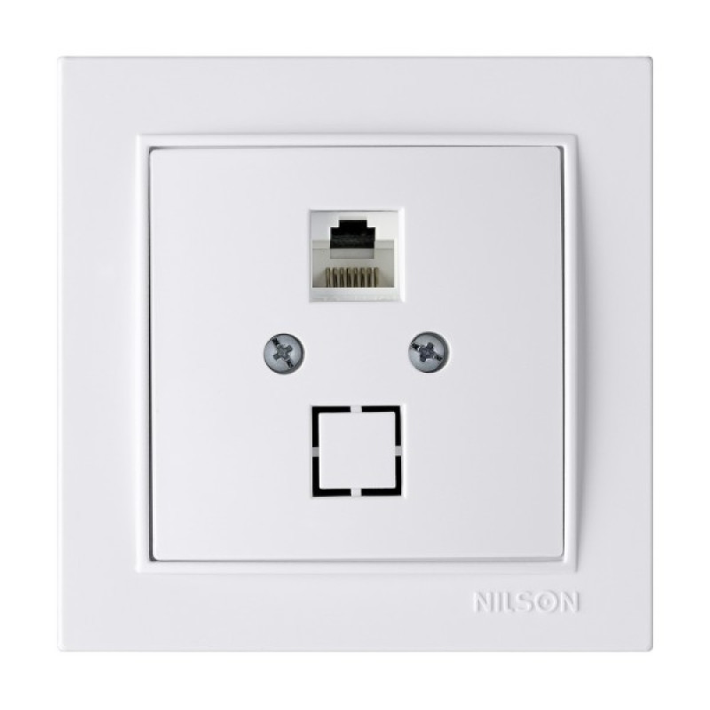 Розетка Nilson Thor белая компьютерная CAT5e RJ45 ( 27111044 )
