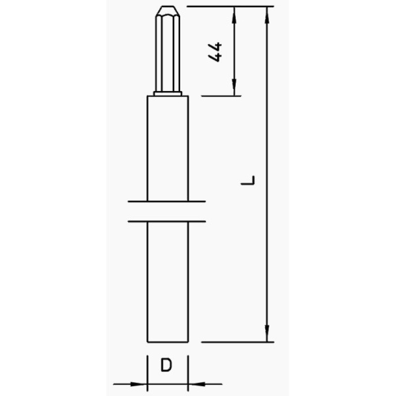 Шпилька заземлення OBO Bettermann (5000017) 20мм OMEX FT 1,5м FT (40-60 мкм)