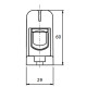 Клемма Promfactor FT 1Р Cu:35-150мм²/ Al:35-150 35-150мм² серая FT1150F