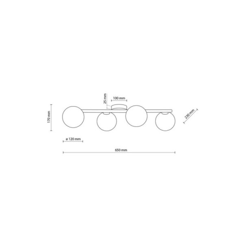 Люстра TK Lighting 5769 Estera G9 4x6W IP20 Біла