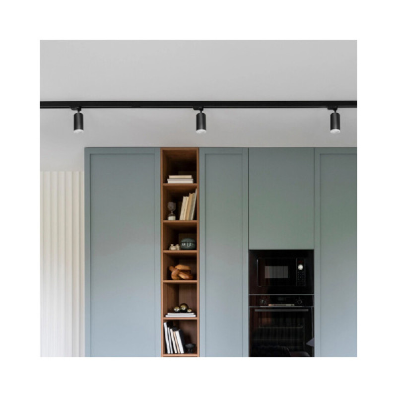 Трековый светильник Goldlux 327666 Smoky GU10 1x10W IP20 Черный