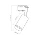 Трековый светильник Goldlux 327666 Smoky GU10 1x10W IP20 Черный