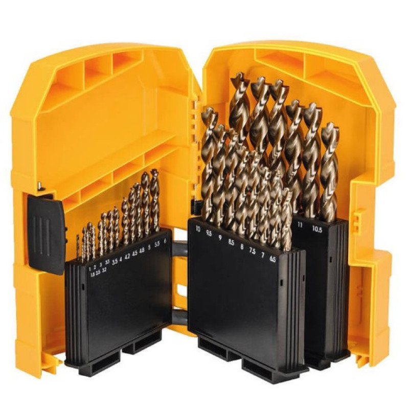 Набор сверл по металлу DeWALT DT4957 INDUSTRIAL COBALT EXTREME в кейсе (29шт)