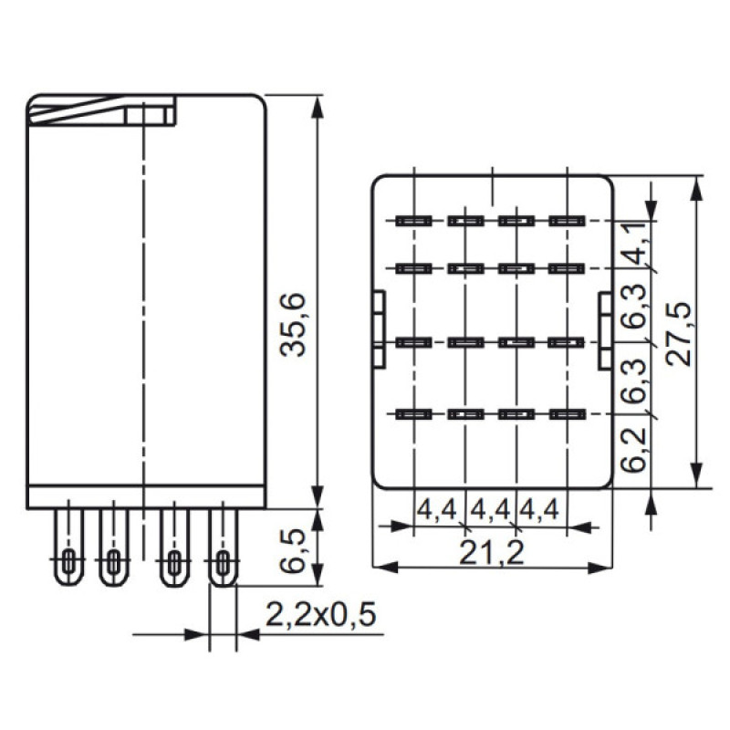 Электромеханическое реле ETI 002473010 ERM4-230AC 4p