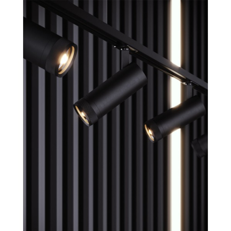 Трековый светильник Kloodi KD-FOCUS 15W 4K BK LED 1200Lm IP20 черный