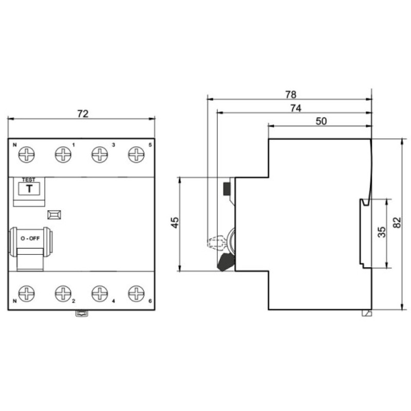 УЗО Promfactor FPR-A 100А/0,1A 4P А (FPR4100100A)