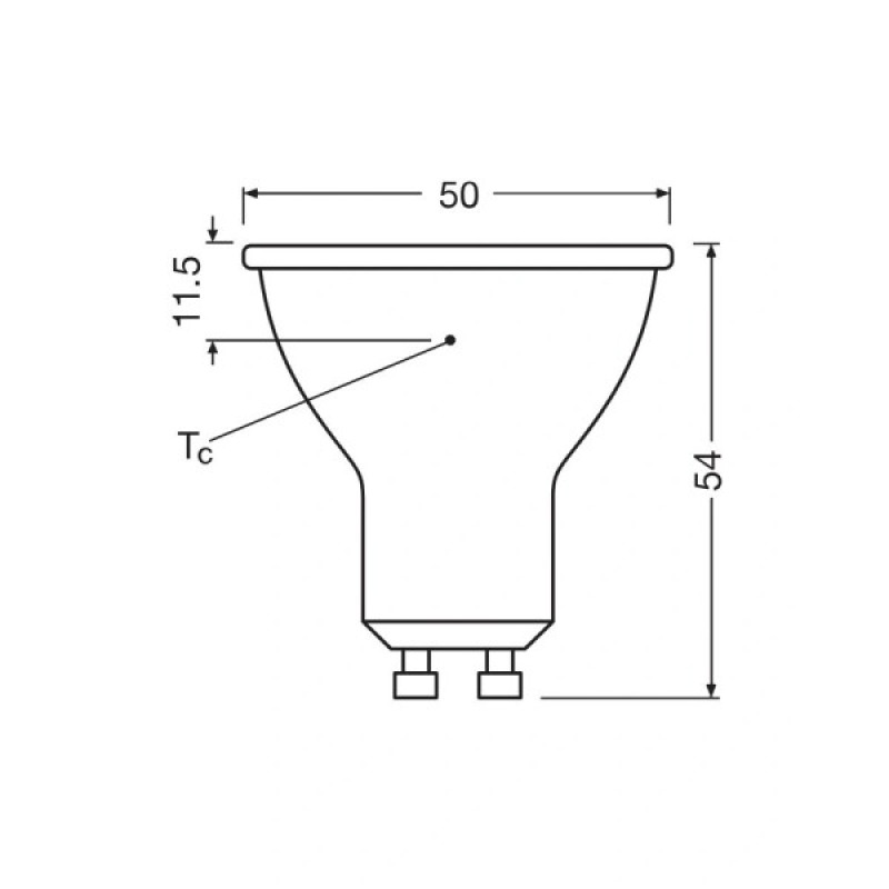 Светодиодная лампочка Osram 4099854457227 LED GU10 MR16 1x6.1W 3000K 575Lm IP20