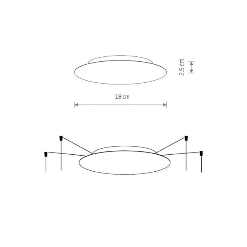 Потолочное основание для светильника Nowodvorski 10017 Cameleon Canopy A Mini 25W IP20 Wh