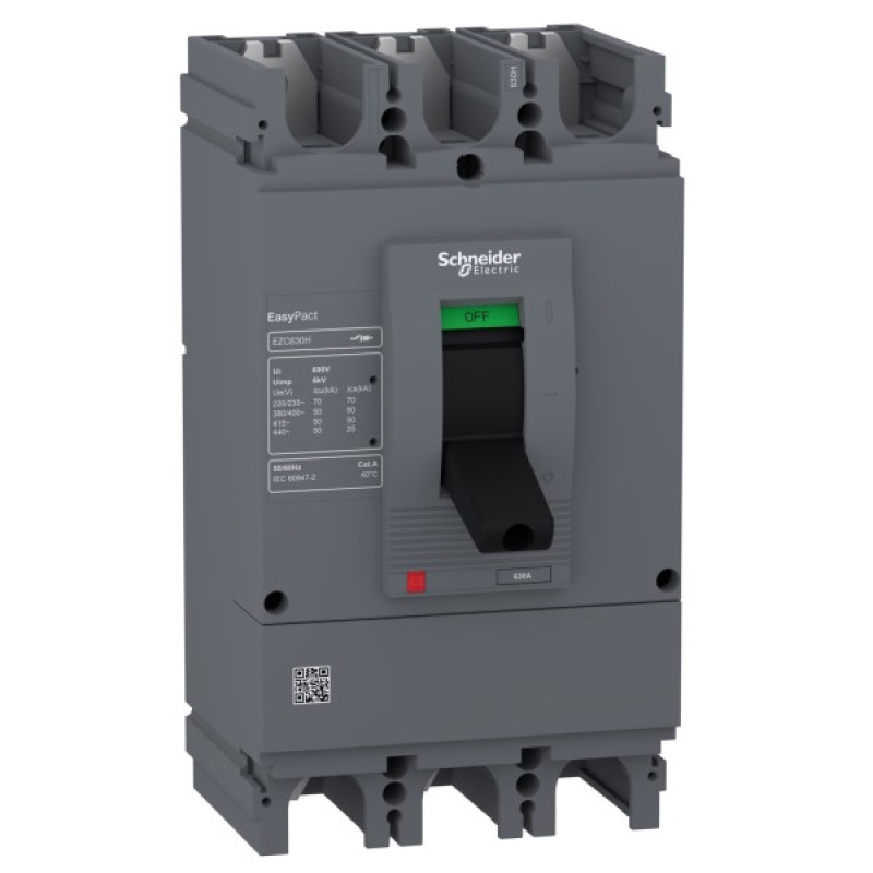 Автоматичний вимикач Schneider Electric EASYPACT EZC630H 3P3D 50кА 500А