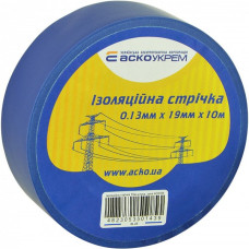 Ізолента Аско-Укрем 0,13x19мм/10м синя (A0150020036)