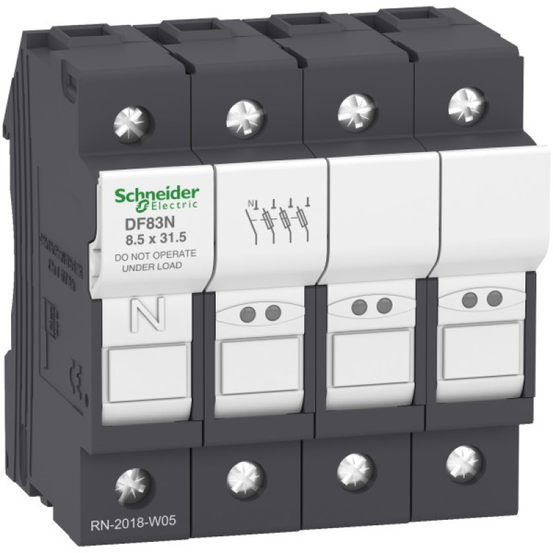 Держатель предохранителей Schneider Electric TeSys DF83N 3P N 25A 8,5х31,5