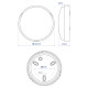 Светильник LED Violux ДББ ATOM UA 22W 5000K IP44 серый ( 243372 )