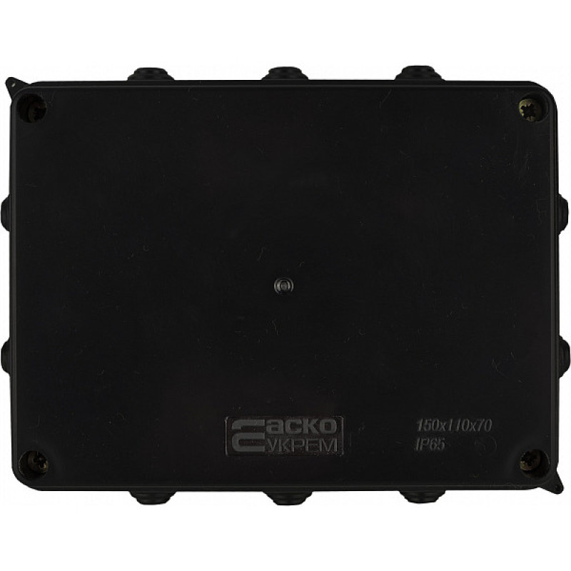 Розподільча коробка Аско-Укрем UAtmo Jet Black 150*110*70