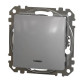 Перехресний перемикач Schneider Electric Sedna Design & Elements з підсвіткою алюміній SDD113107L