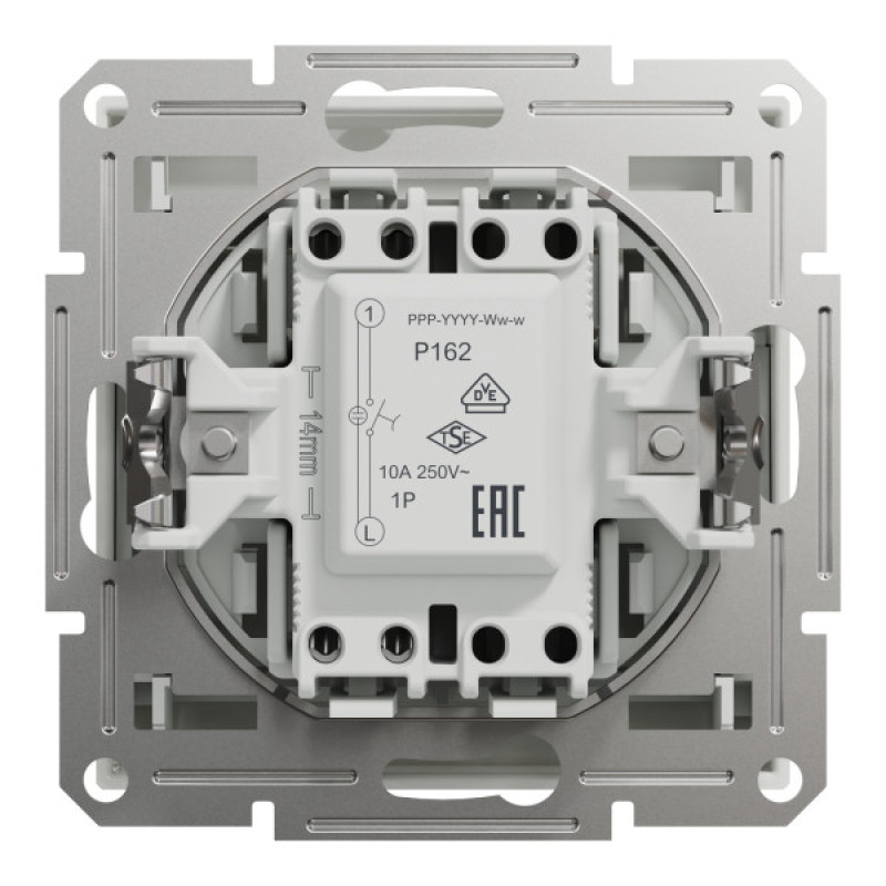 Вимикач картковий механічний Schneider Electric Asfora без рамки білий (EPH6270121)