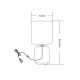 Настільна лампа Zuma Line 5905316655140 Ceri E14 1x40W IP20 сіра